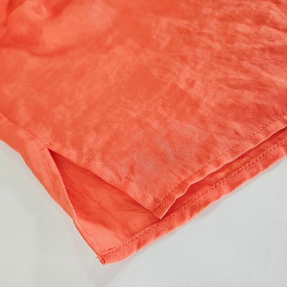 Free People Silky Satin Lounge Sleep Drawstring Relaxed Fit Shorts in Coral L - Picture 6 of 6
